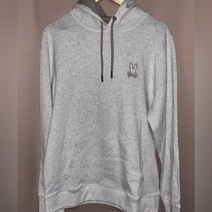 Psycho Bunny Light Gray Hoodie with Logo